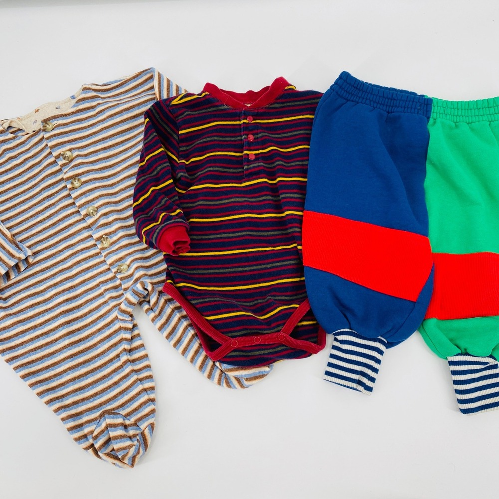 Vintage baby Bundle Multi Color Striped